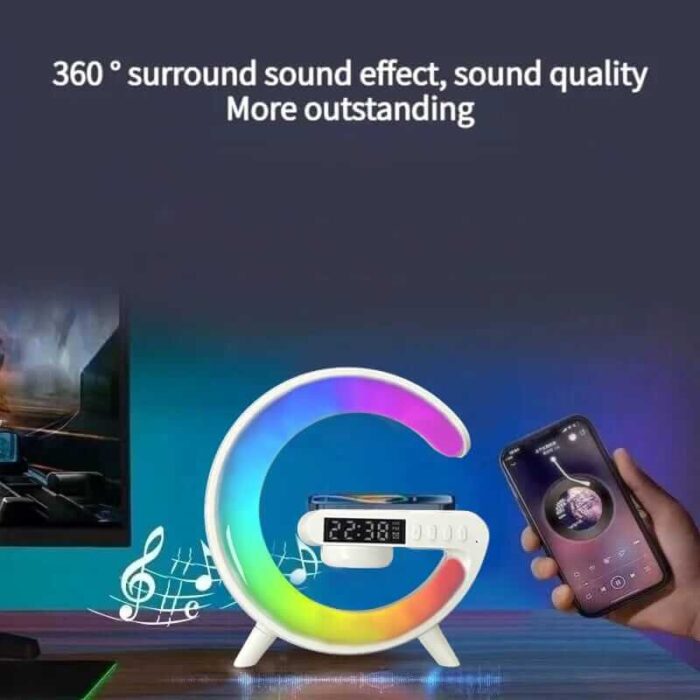 G63 Atmosphere RGB Light Bluetooth Speaker With Wireless Charging-1