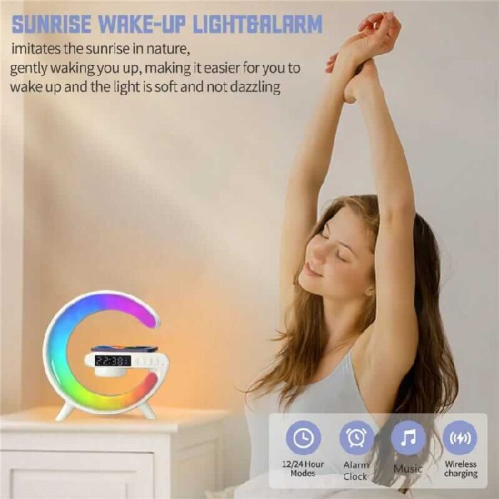 G63 Atmosphere RGB Light Bluetooth Speaker With Wireless Charging-3