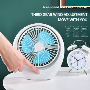 Usb Rechargeable Home Camping Car Adjustable Portable Fans