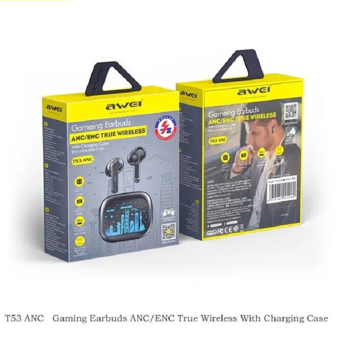 Awei T52 Tws Wireless Bluetooth Gaming Earbuds