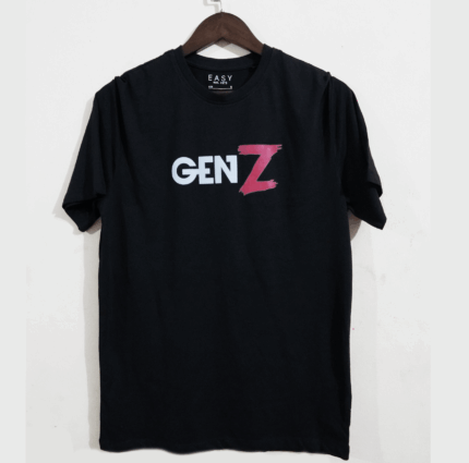 Gen Z T-Shirt Black colour