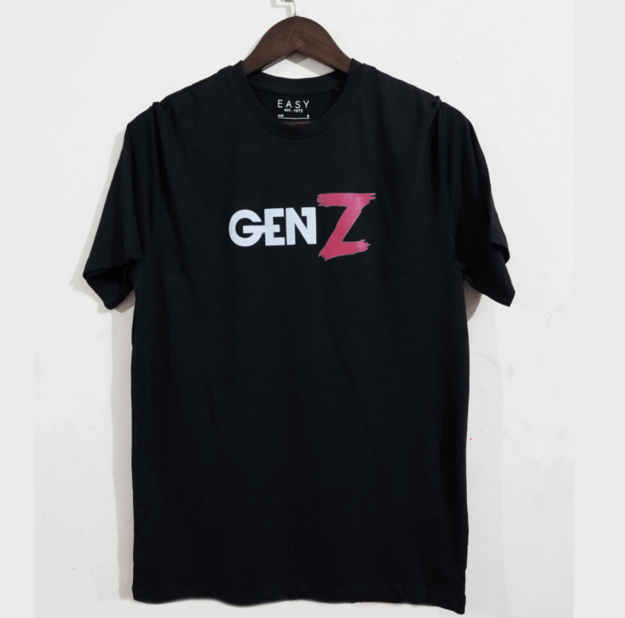 Gen Z T-Shirt Black colour