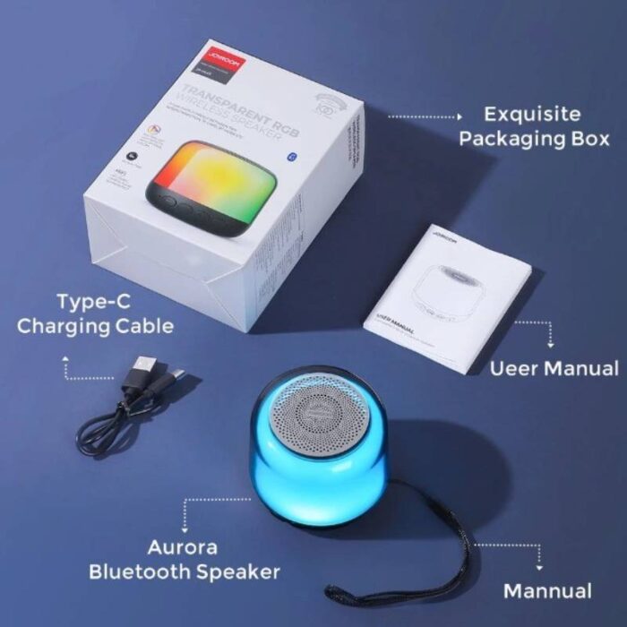 JOYROOM JR-ML03 Transparent RGB Wireless Speaker