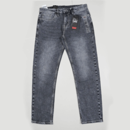 Men’s Light Grey and Black Jeans pant 1